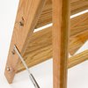 Putnam Rolling Ladder 3 Step Red Oak Step Stool 250 lb. Load Capacity Zinc Plated PL.150-36.RO